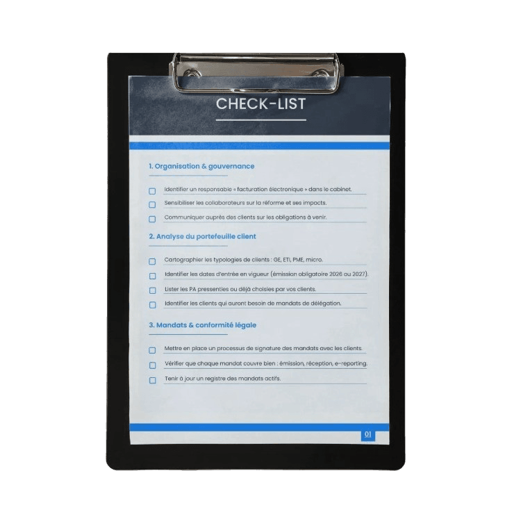 Check-liste plateforme agréée